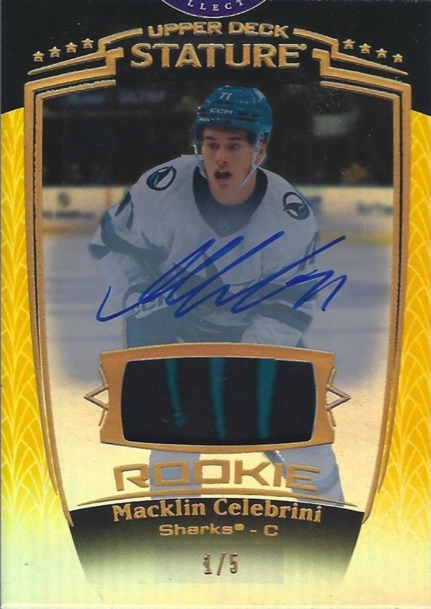 Macklin Celebrini [Gold Autograph Memorabilia] #31