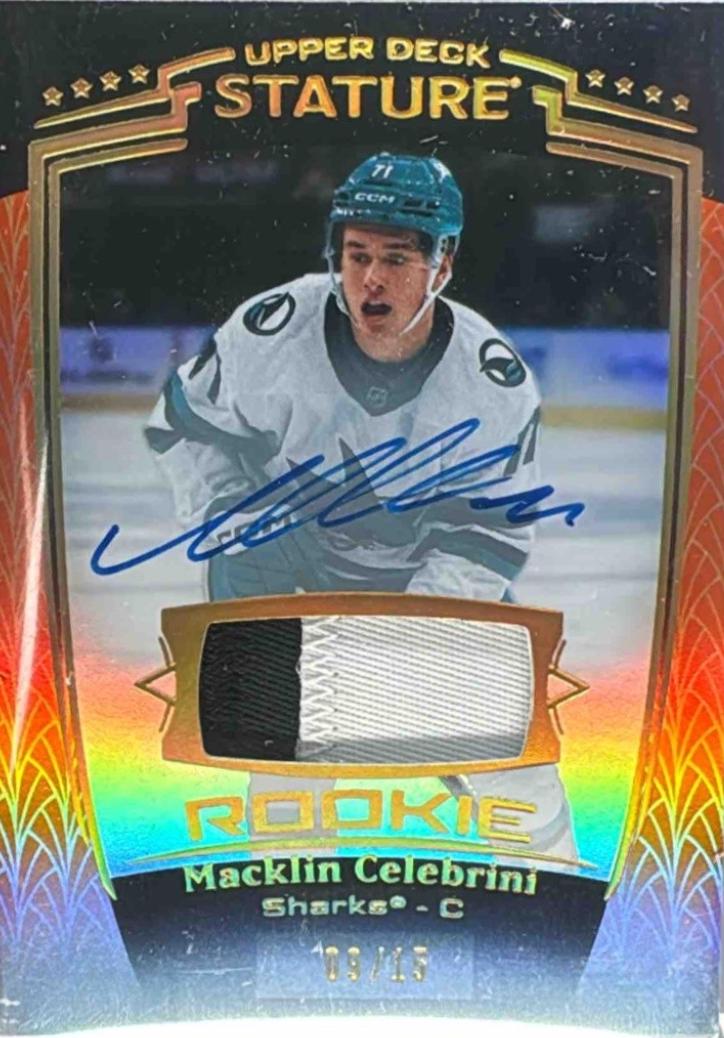 Macklin Celebrini [Orange Autograph Memorabilia] #31
