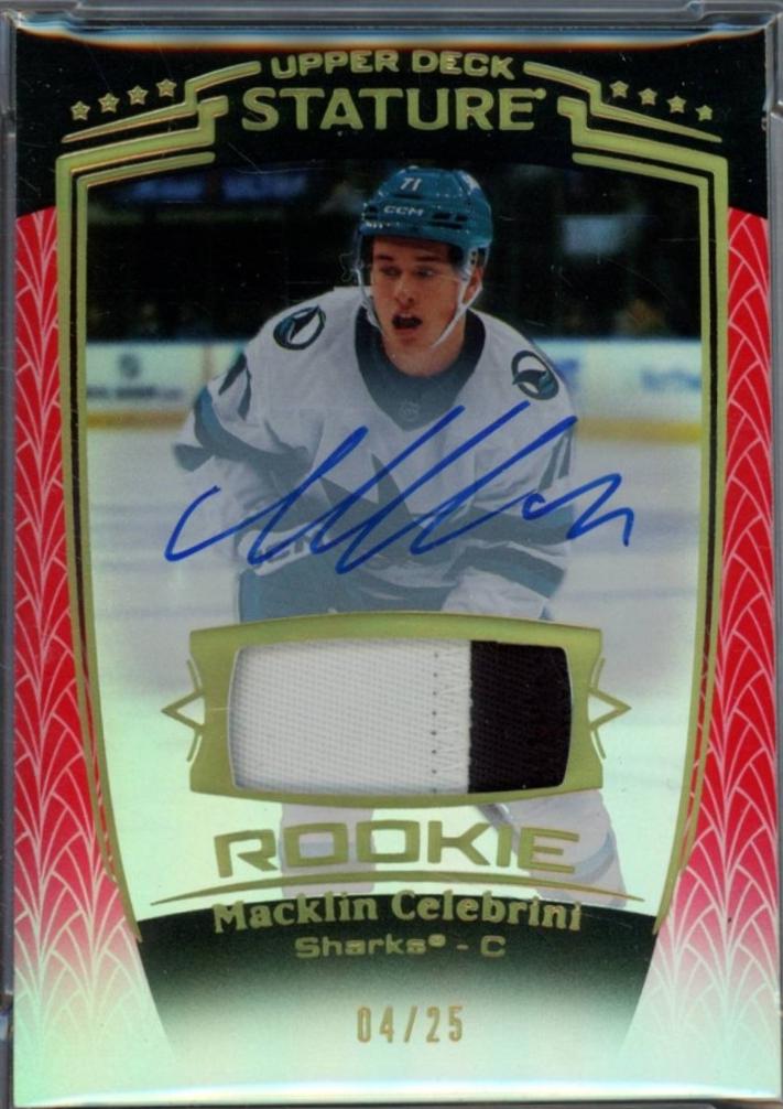 Macklin Celebrini [Red Autograph Memorabilia] #31