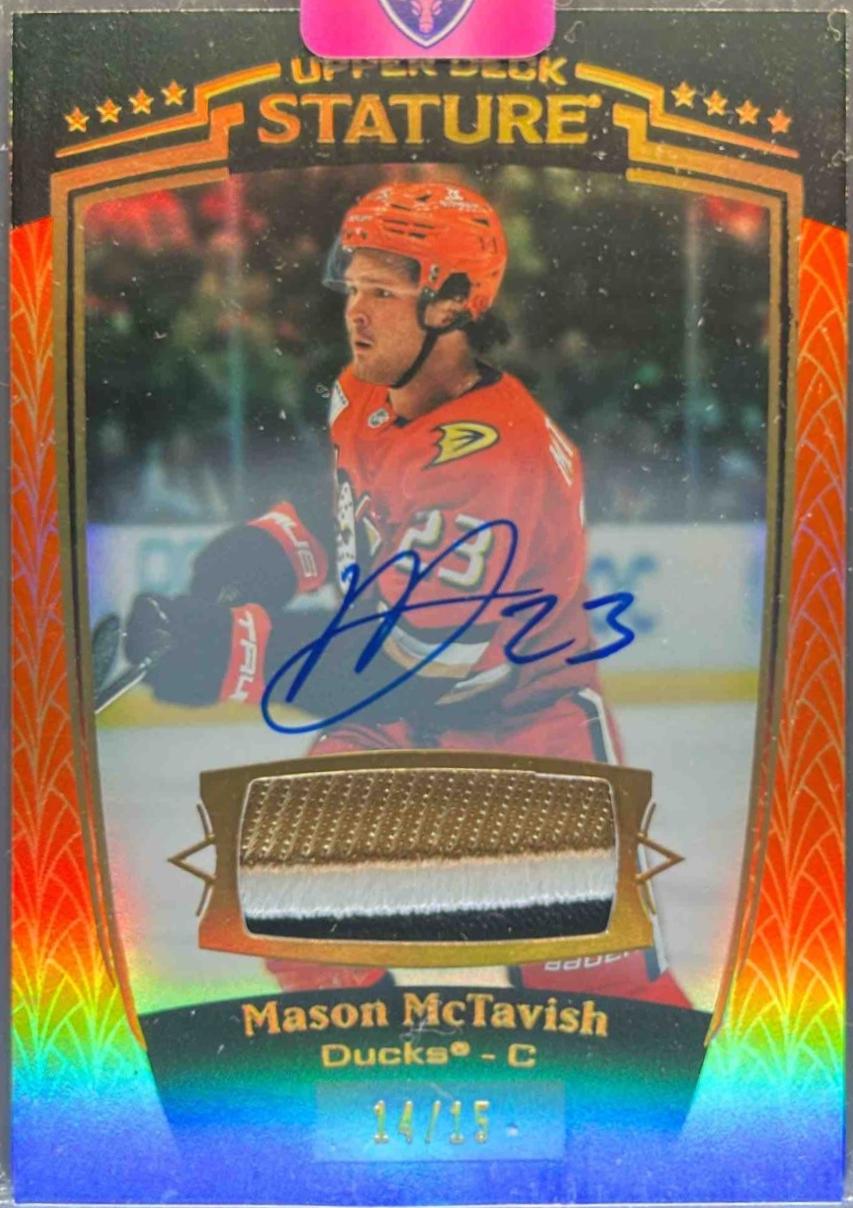 Mason McTavish [Orange Autograph Memorabilia] #5