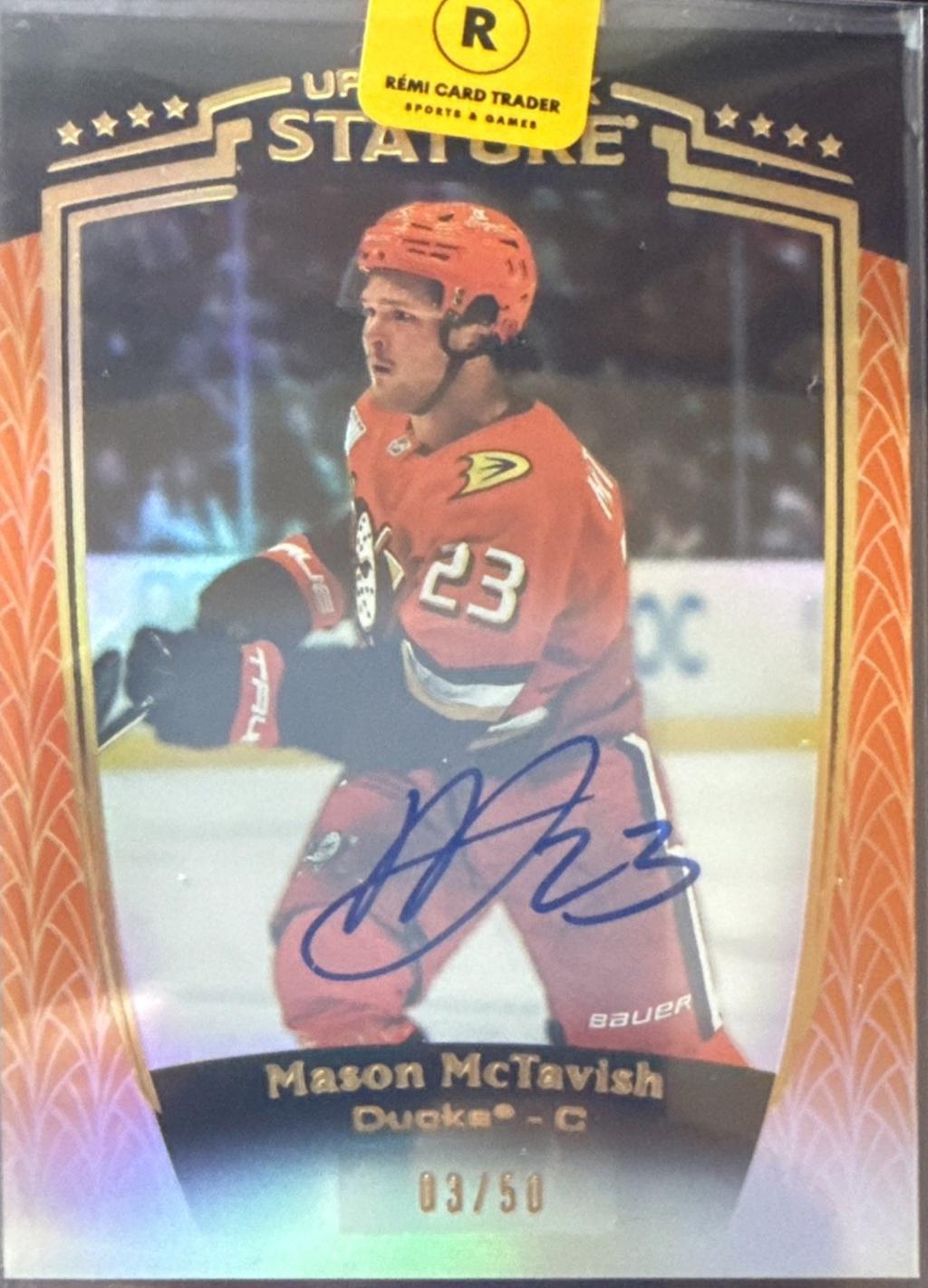 Mason McTavish [Orange Autograph] #5