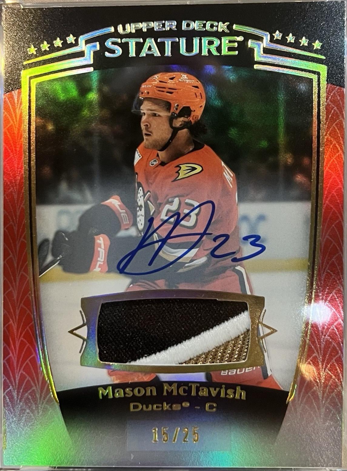 Mason McTavish [Red Autograph Memorabilia] #5