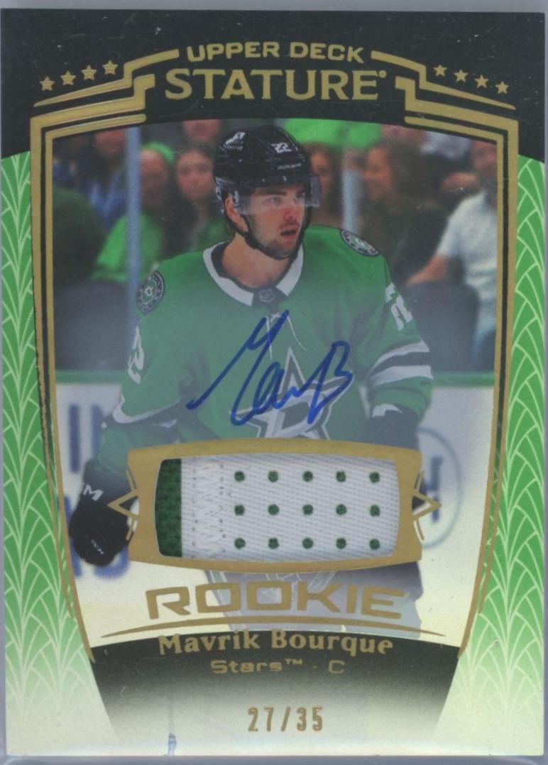 Mavrik Bourque [Green Autograph Memorabilia] #46