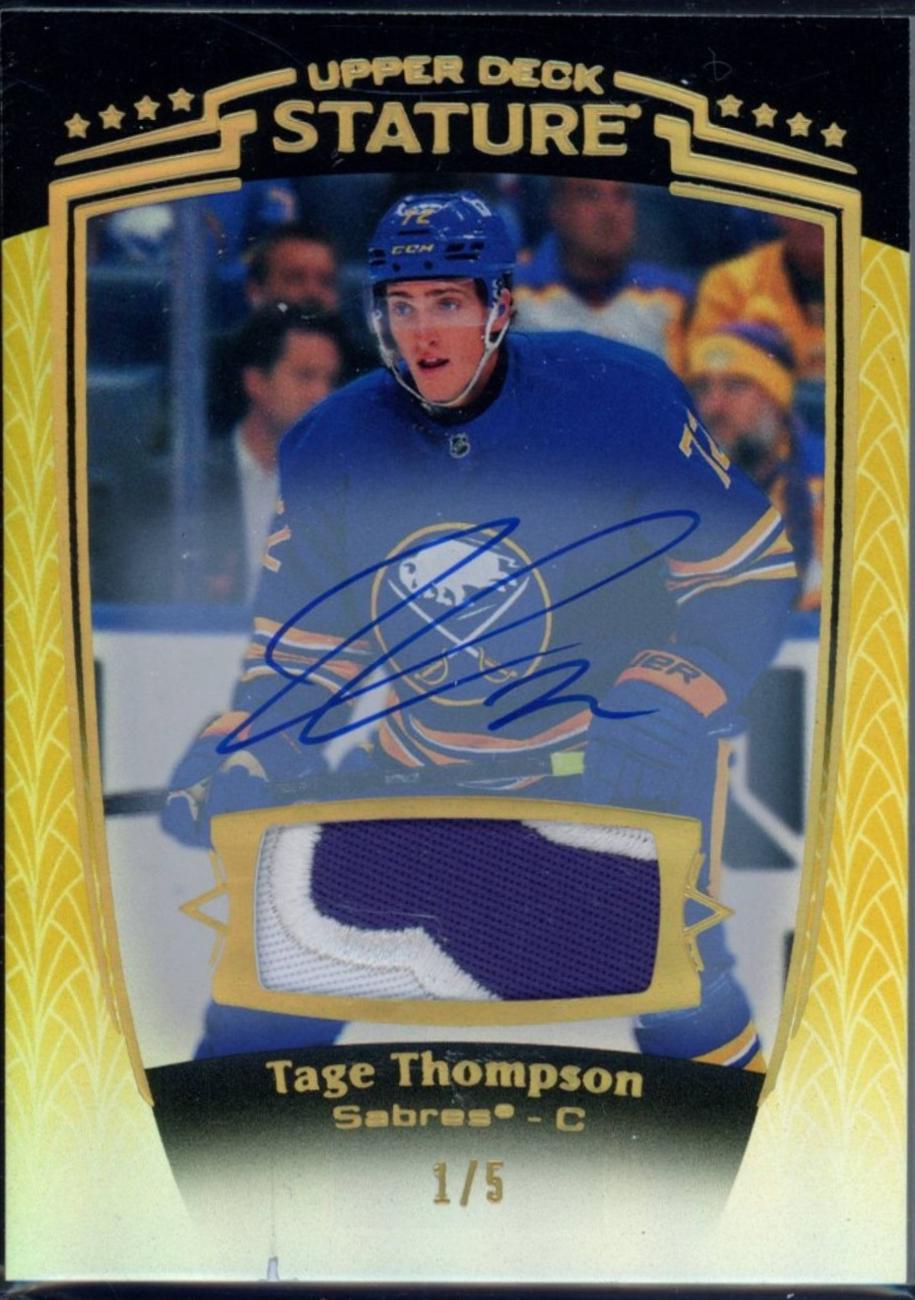 Tage Thompson [Gold Autograph Memorabilia] #8