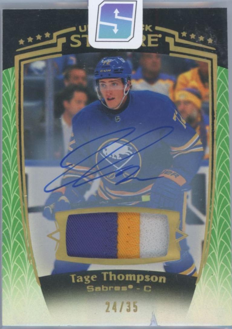 Tage Thompson [Green Autograph Memorabilia] #8