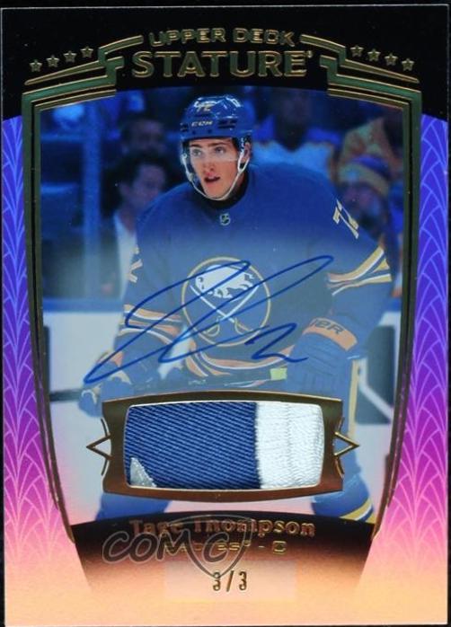 Tage Thompson [Purple Autograph Memorabilia] #8