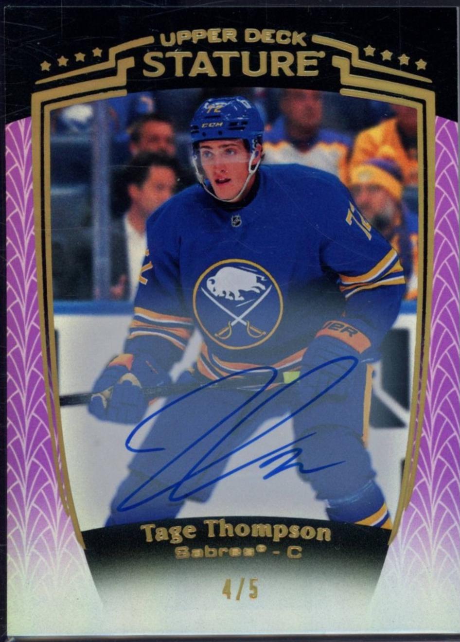 Tage Thompson [Purple Autograph] #8
