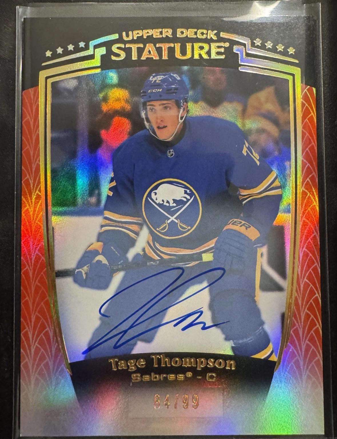 Tage Thompson [Red Autograph] #8
