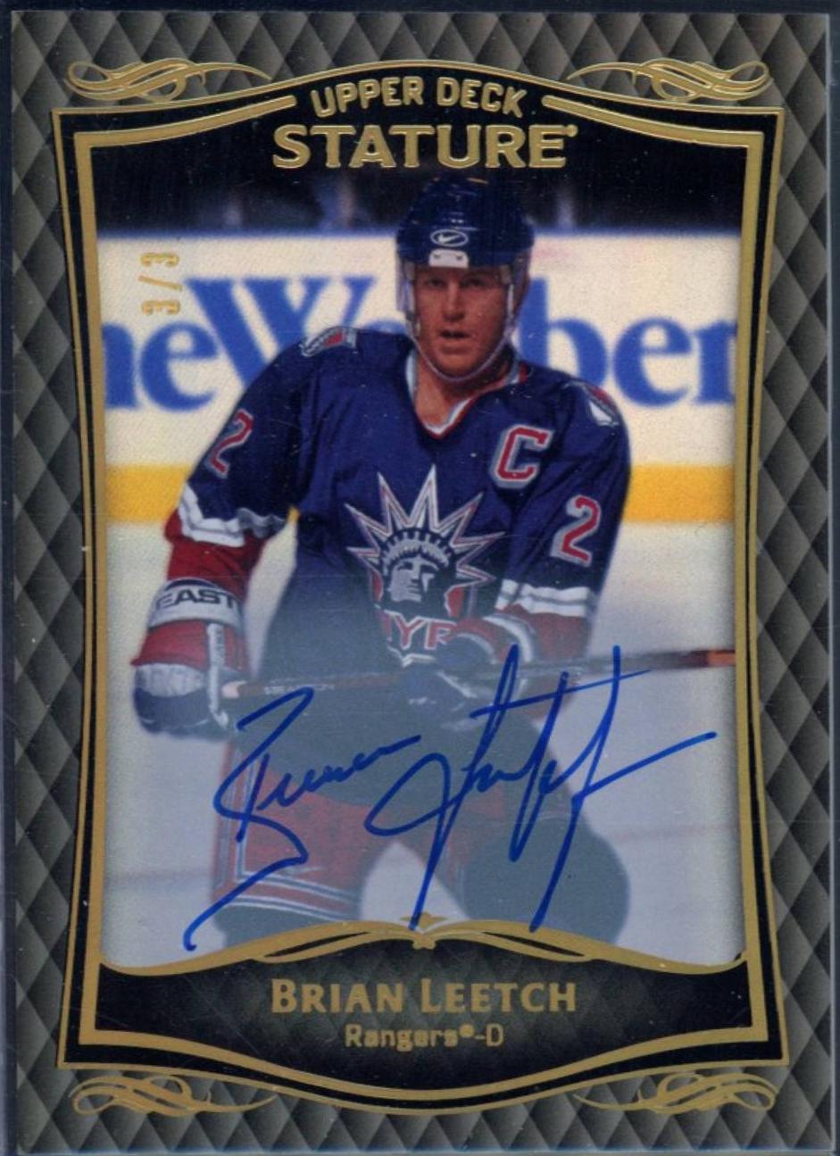 Brian Leetch [Black Autograph] #28