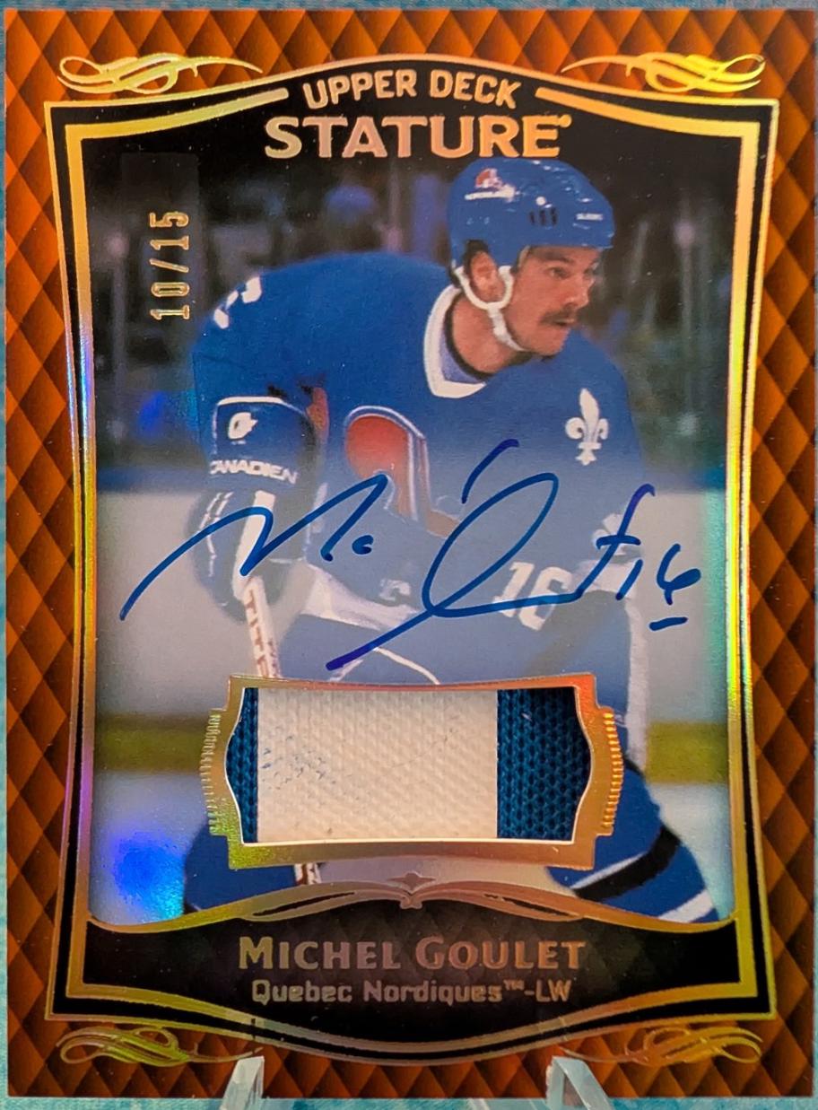 Michel Goulet [Orange Autograph Memorabilia] #29