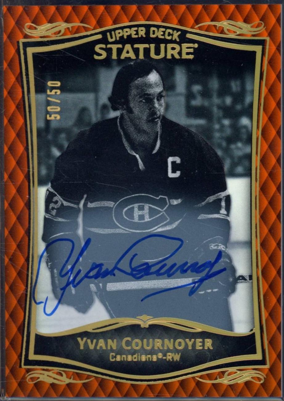 Yvan Cournoyer [Orange Autograph] #30
