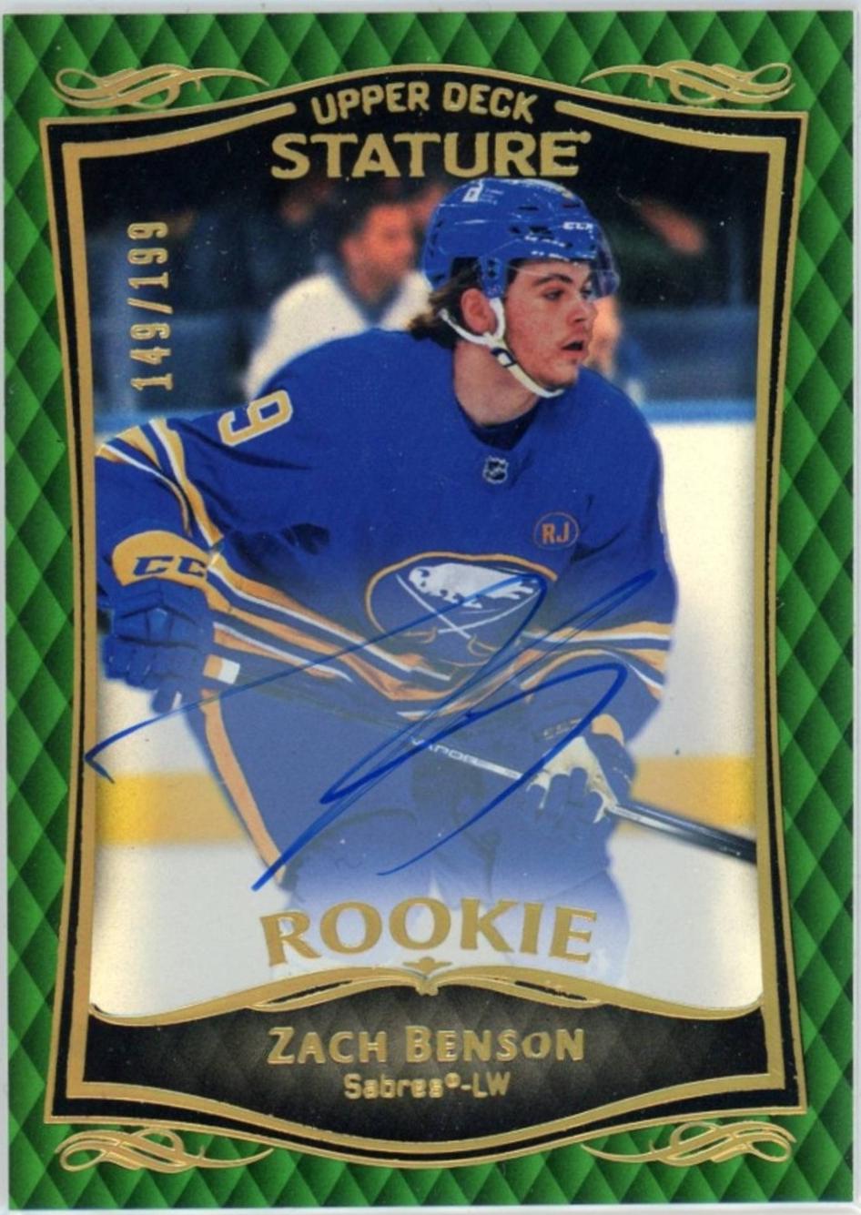 Zach Benson [Green Autograph] #31