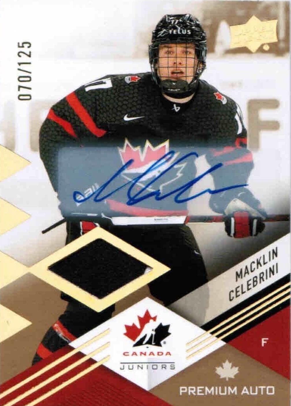 Macklin Celebrini [Autograph Patch] #11