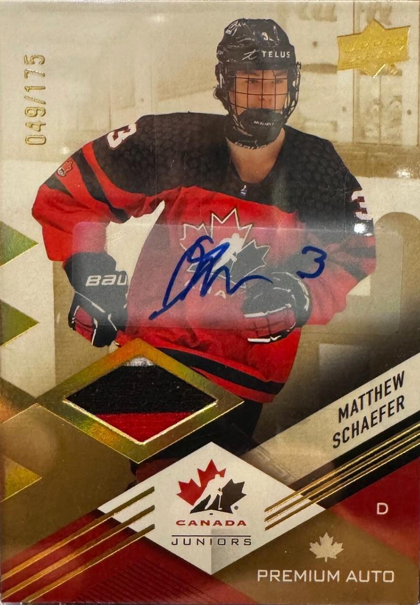 Matthew Schaefer [Autograph Patch] #25