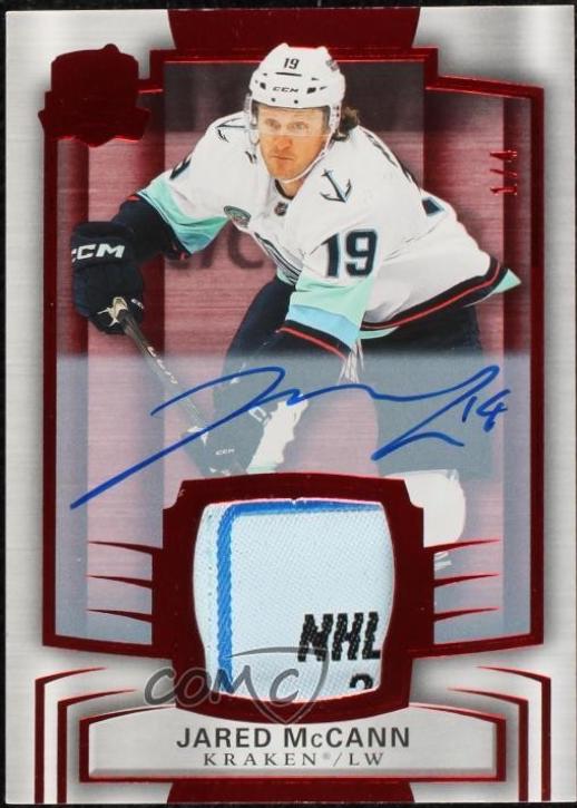 Jared McCann [Red Tag Gold Foil Autograph Patch] #28
