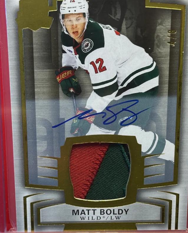 Matt Boldy [Gold Foil Autograph Patch] #36