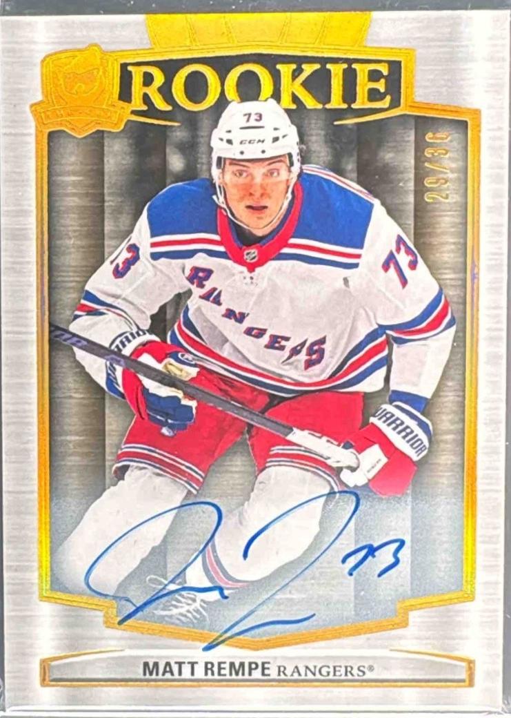 Matt Rempe [Gold Spectrum Foil Variation Auto Rookie] #113