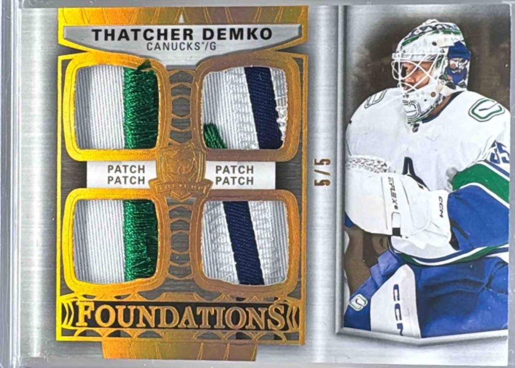 Thatcher Demko [Gold Foil Autograph Patch] #5