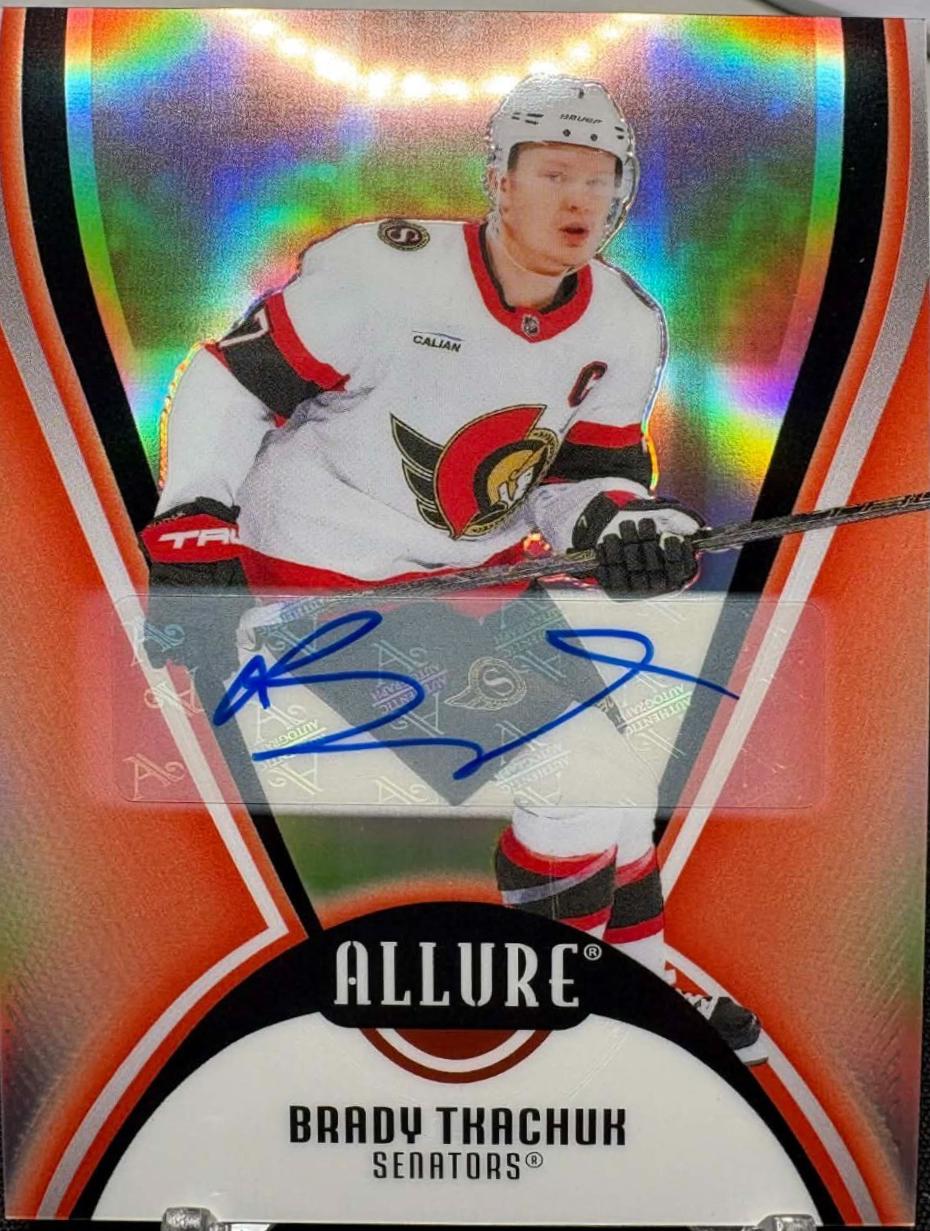 Brady Tkachuk [Red Rainbow Autograph] #27