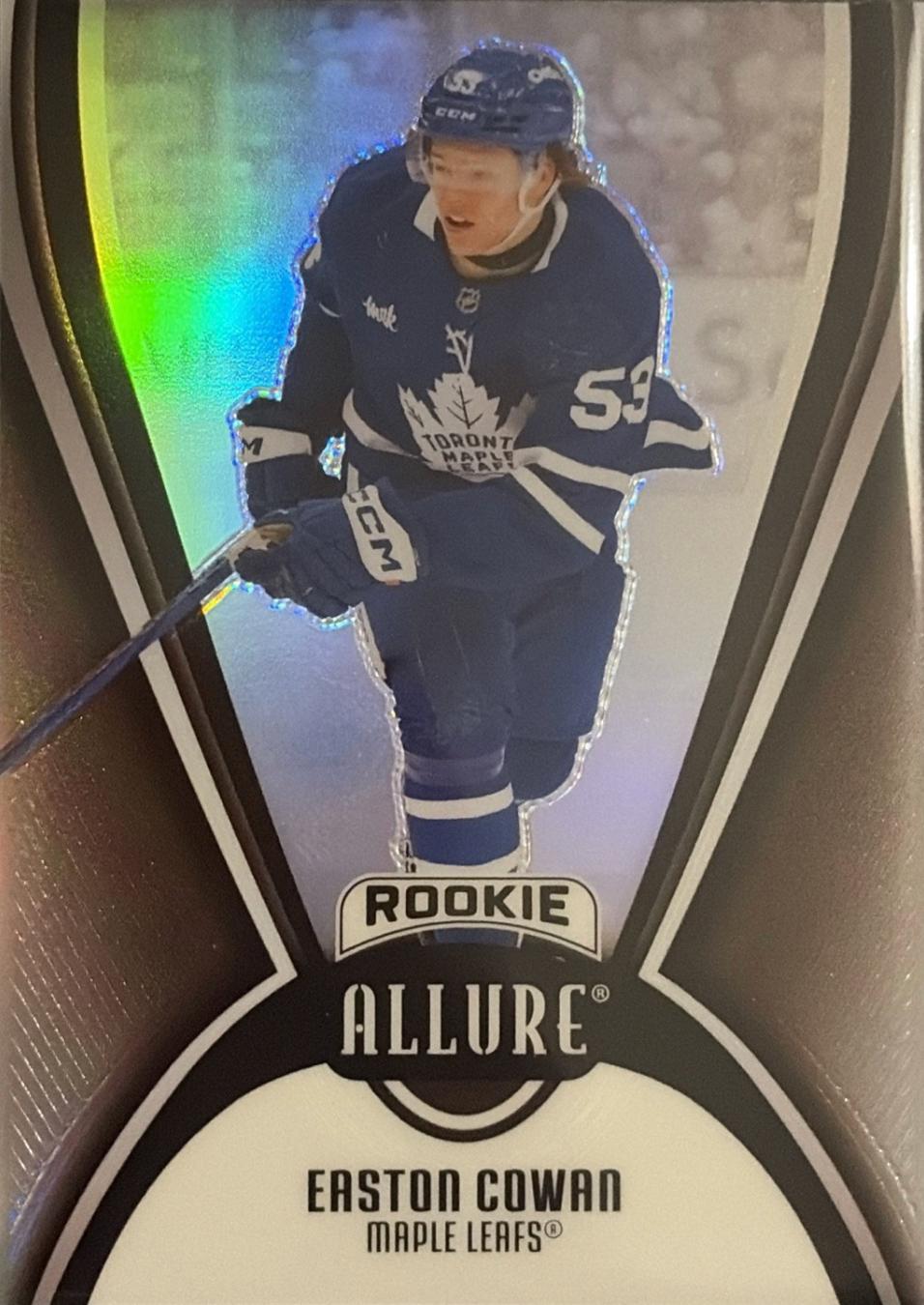 Easton Cowan [Black Rainbow Extended Rookie] #AR-EC