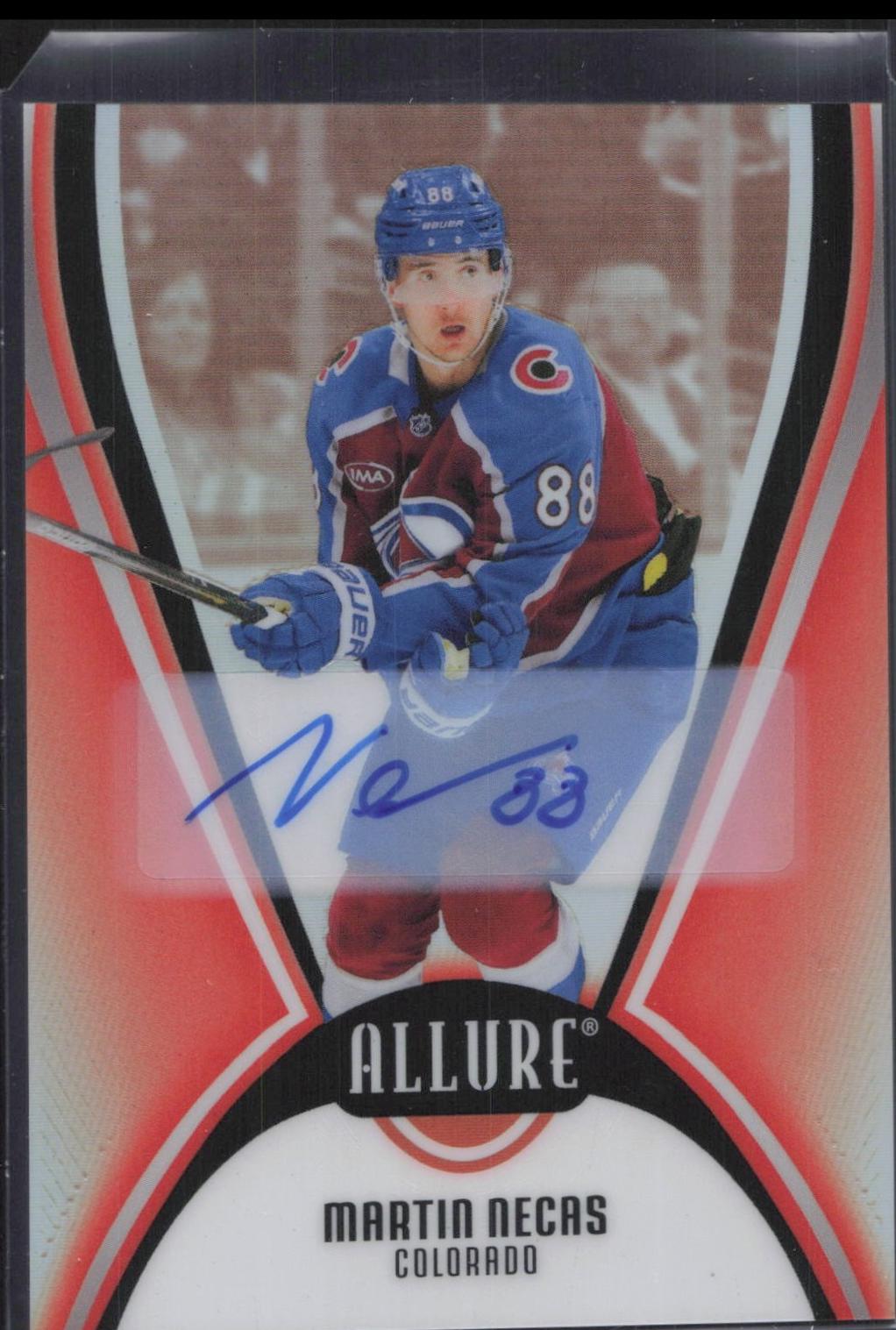 Martin Necas [Red Rainbow Autograph] #80