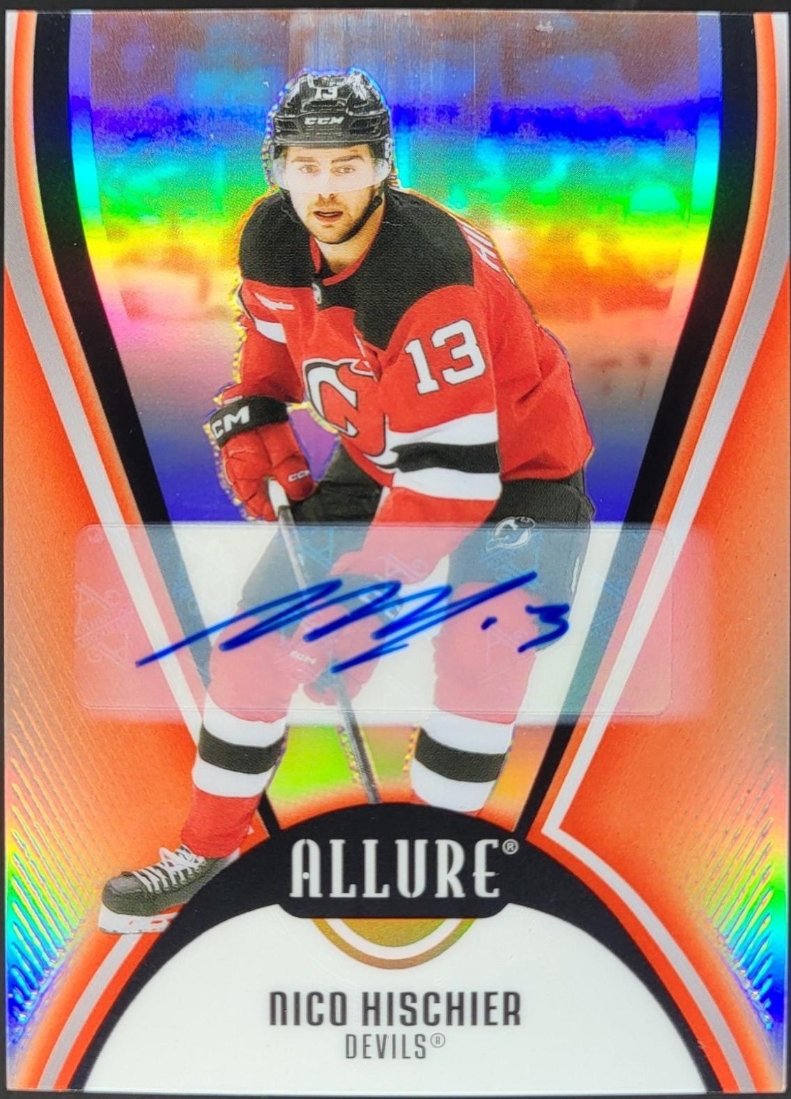 Nico Hischier [Red Rainbow Autograph] #64