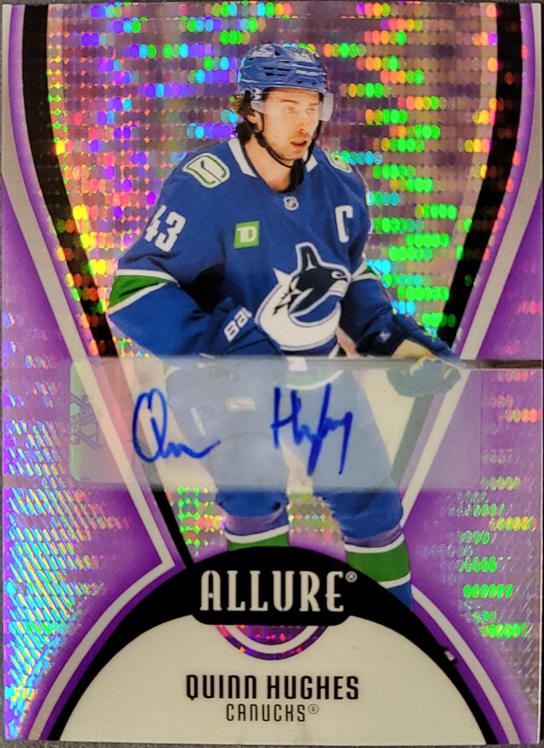 Quinn Hughes [Purple Diamond Autograph] #63