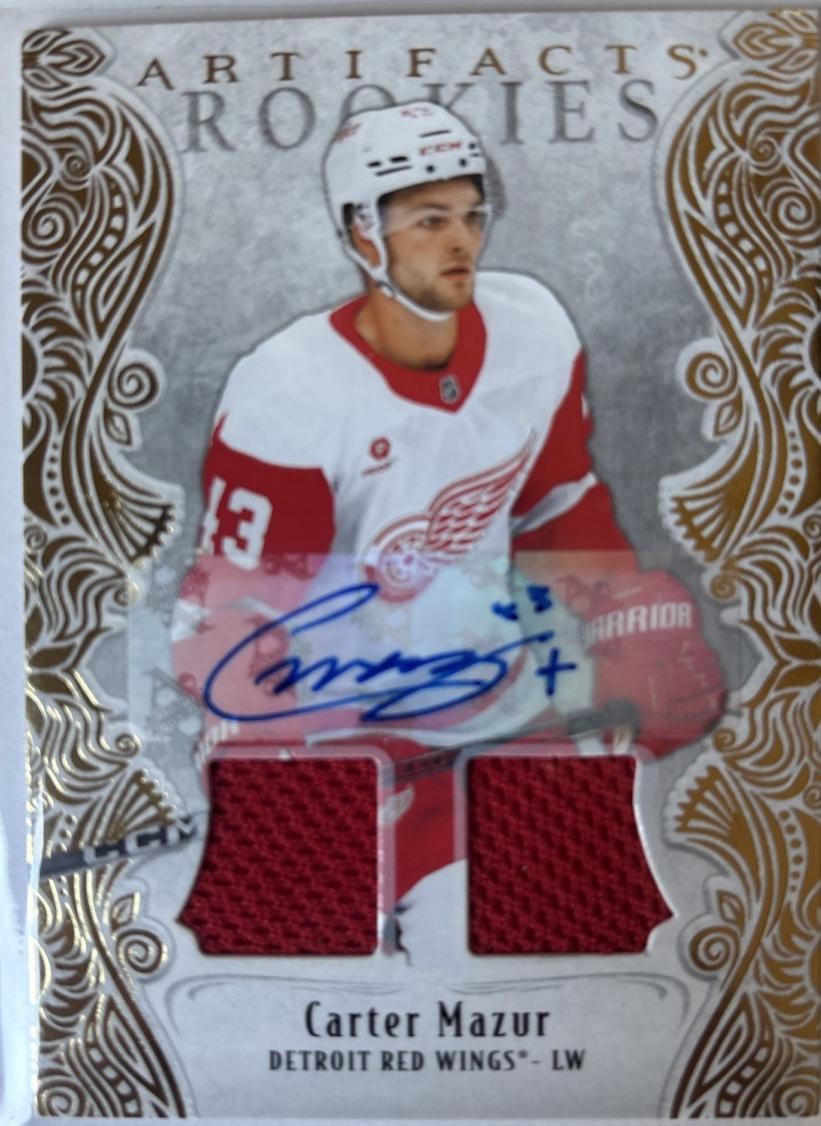 Carter Mazur [Rookies Auto Material] #192