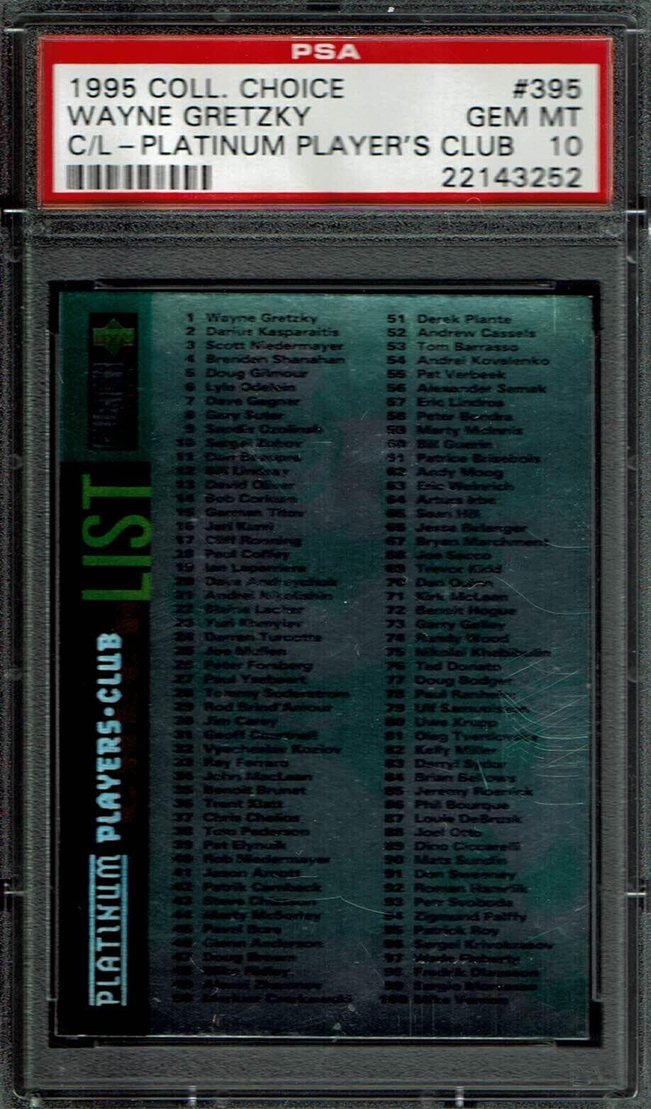 Wayne Gretzky [Checklist Platinum Player's Club] #395