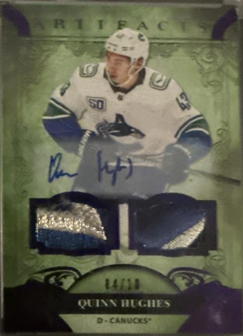 Quinn Hughes [Autograph Material Purple] #103