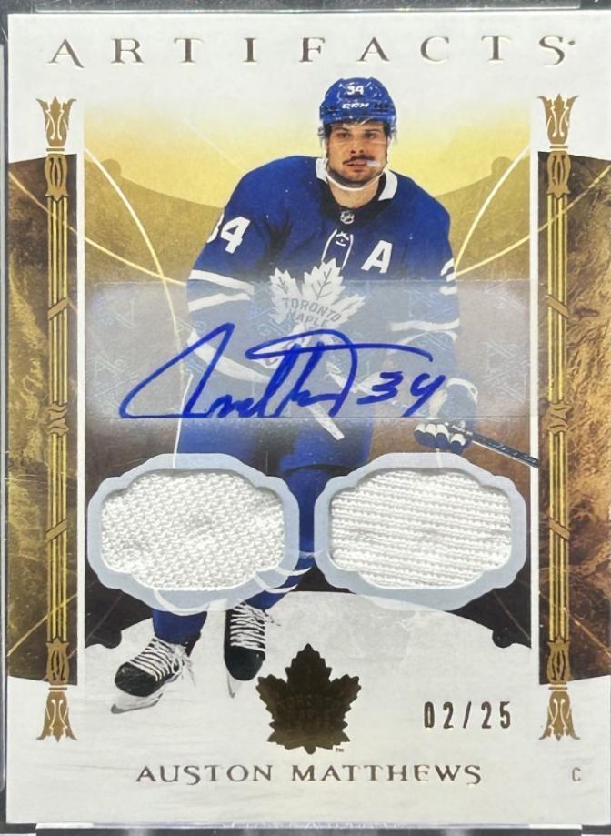 Auston Matthews [Material Autograph Gold] #127