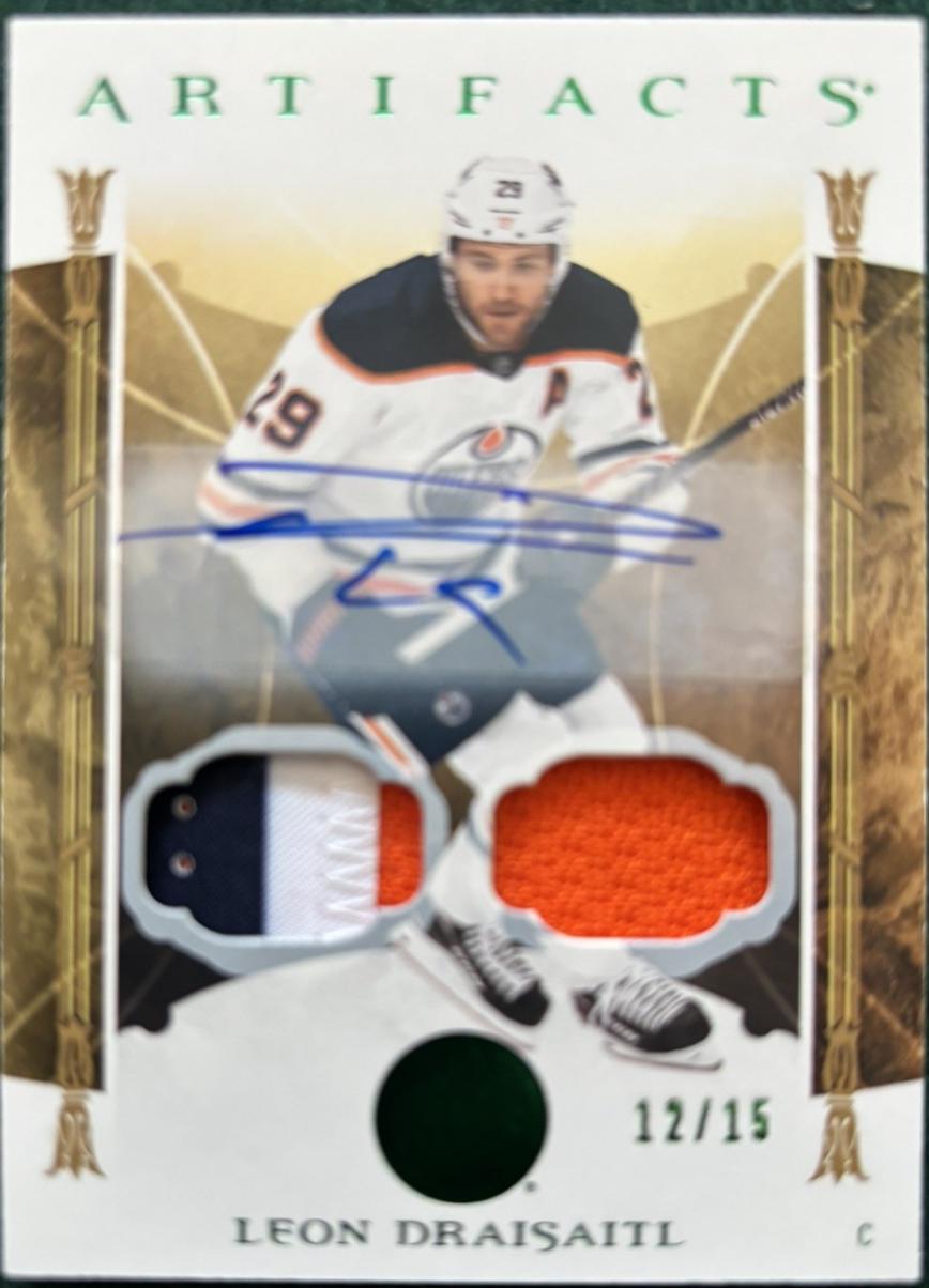 Leon Draisaitl [Material Autograph Emerald] #132