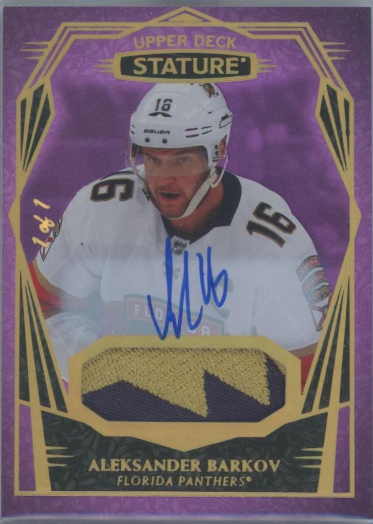Aleksander Barkov [Design Variant Autograph Patch Purple] #75
