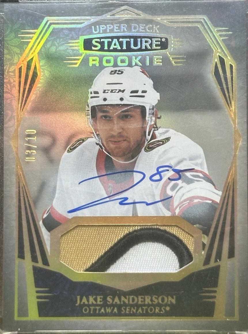 Jake Sanderson [Design Photo Variant Autograph Patch] #174