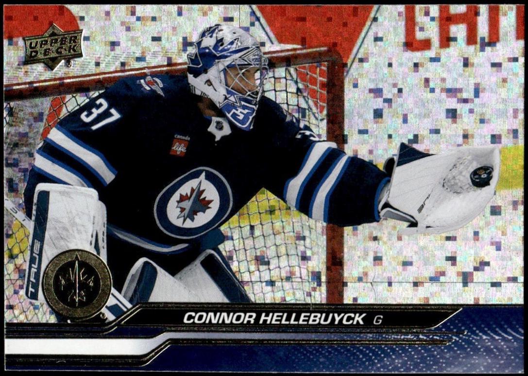 Connor Hellebuyck [Speckled Rainbow Foil] #448