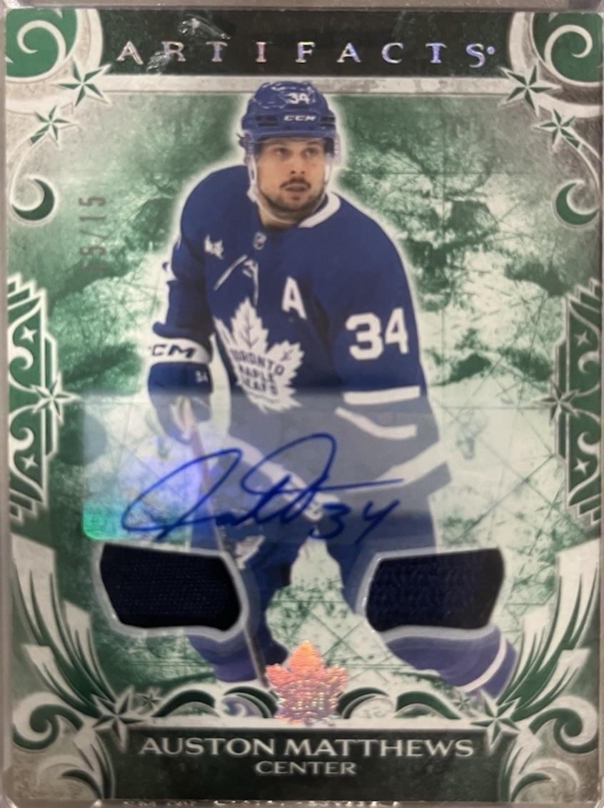 Auston Matthews [Material Emerald Autograph] #153