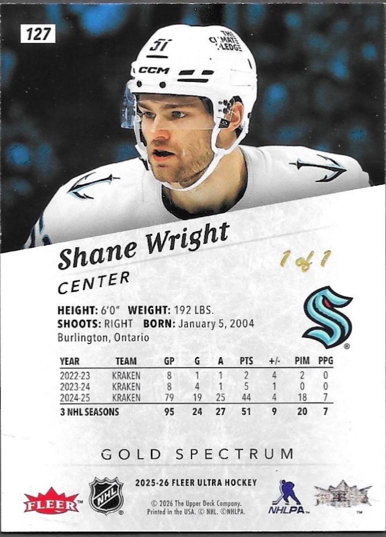 Shane Wright [Gold Spectrum] #127
