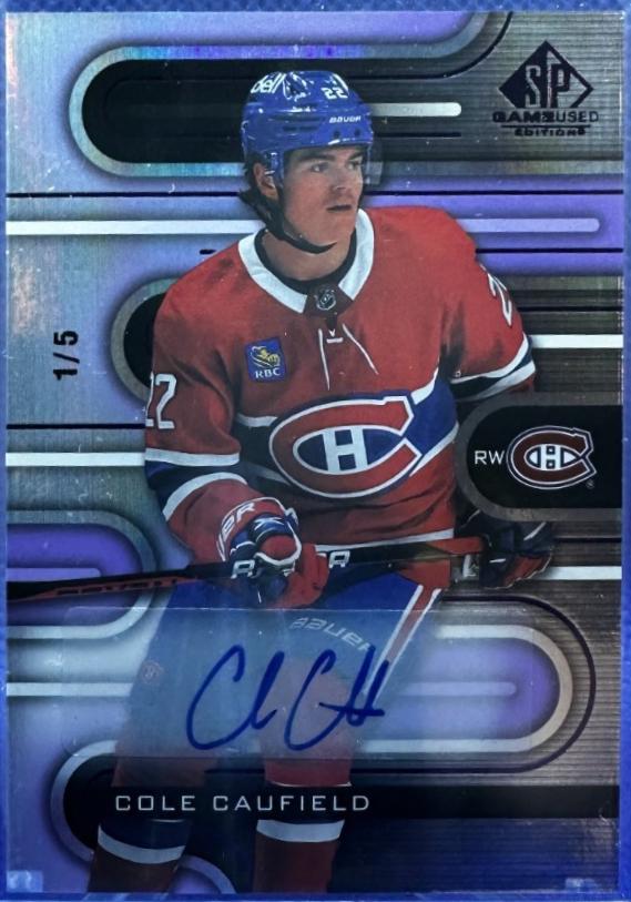 Cole Caufield [Purple Autograph] #92