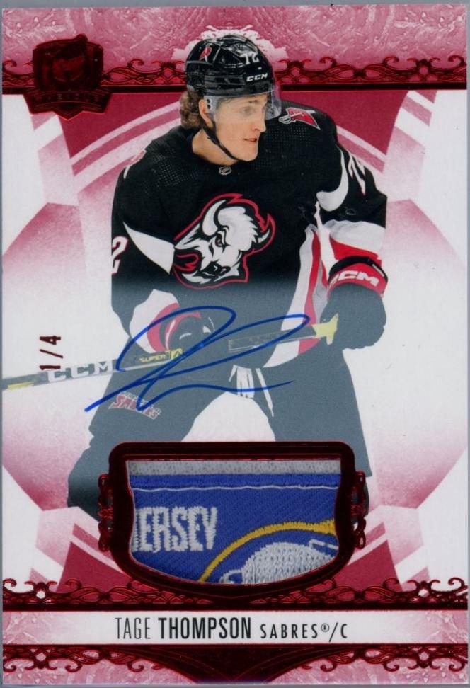 Tage Thompson [Black Foil Autograph] #29