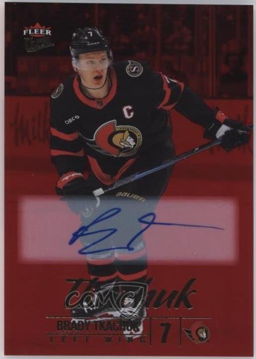 Brady Tkachuk [Rainbow Foil Autograph] #57
