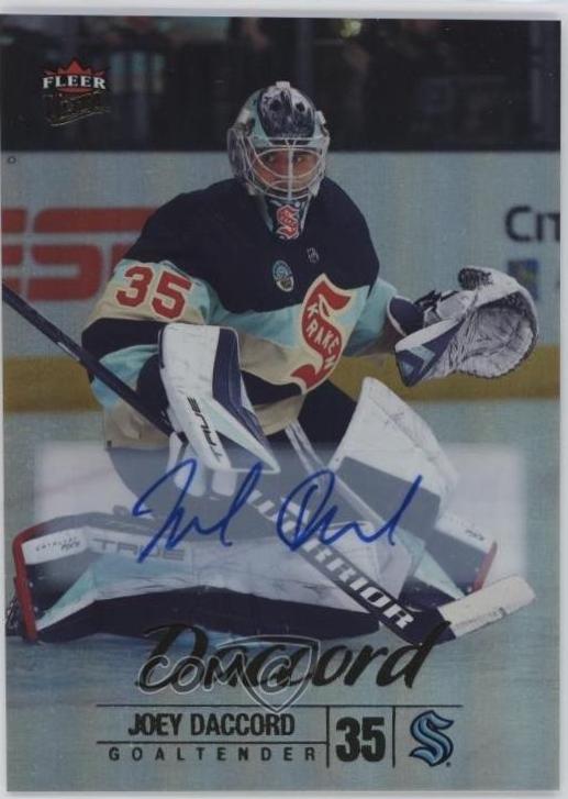Joey Daccord [Rainbow Foil Autograph] #16