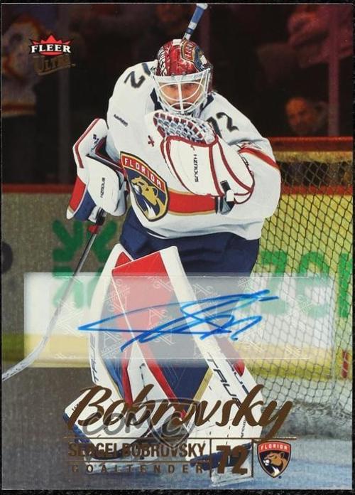 Sergei Bobrovsky [Rainbow Foil Autograph] #60