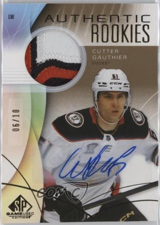 Cutter Gauthier [Gold Auto Premium Memorabilia] #278
