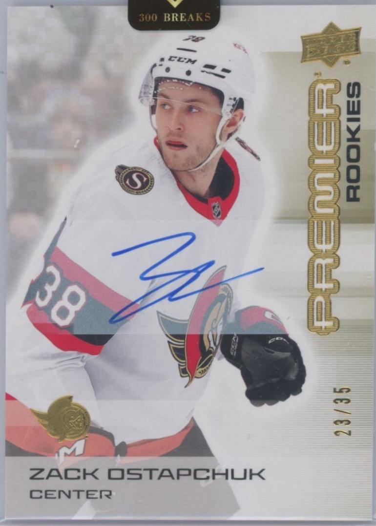 Zack Ostapchuk [Gold Autograph] #134