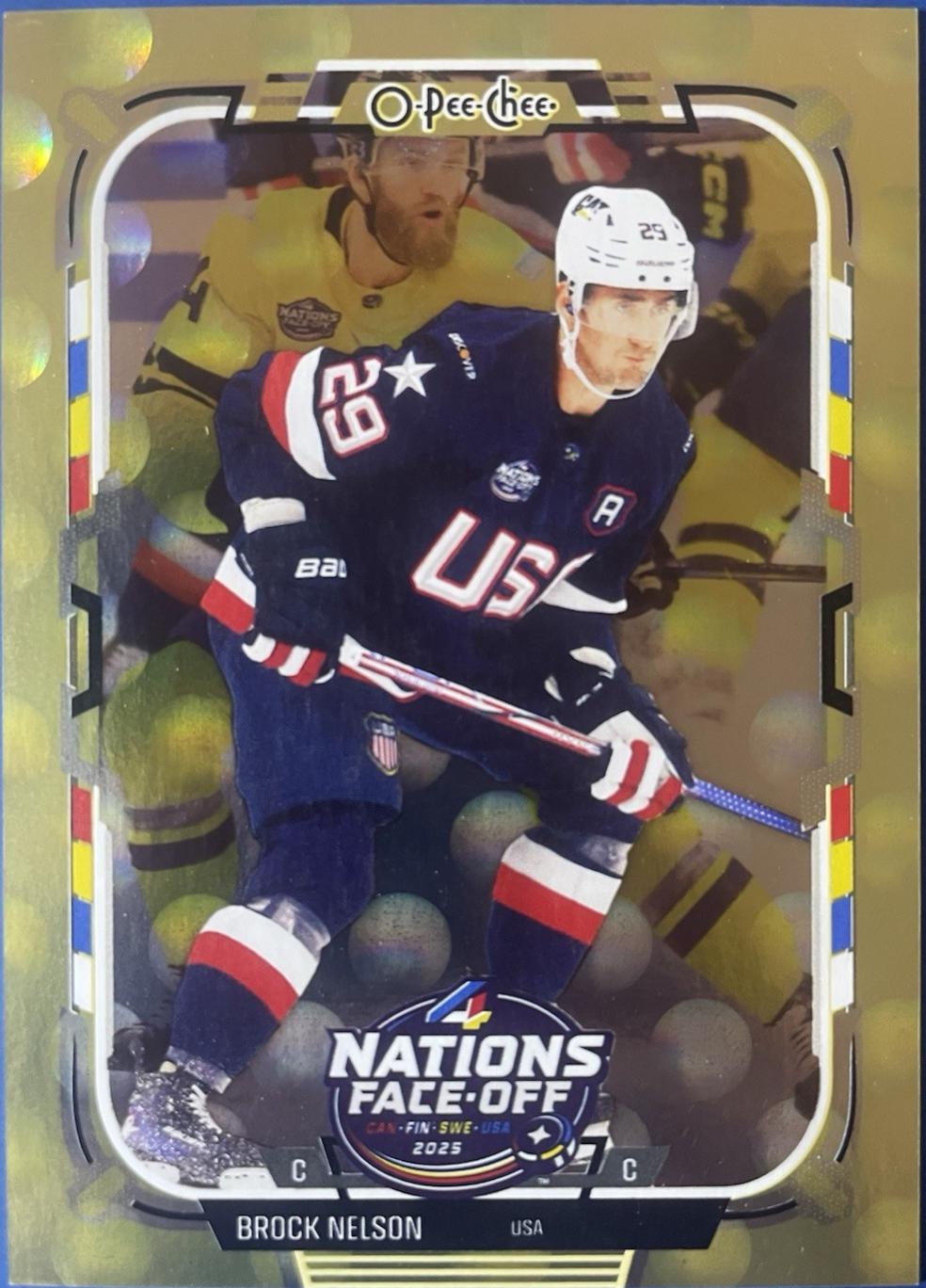 Brock Nelson [Rainbow Foil Gold] #510