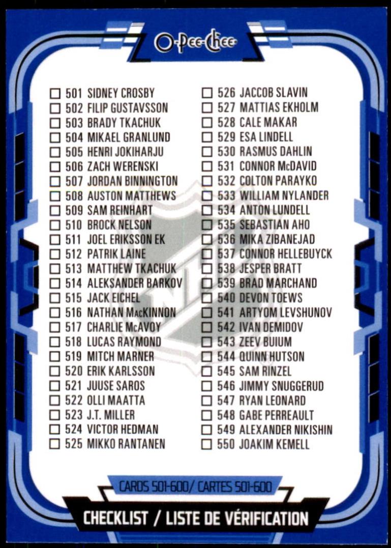 Checklist [Blue Border] #600