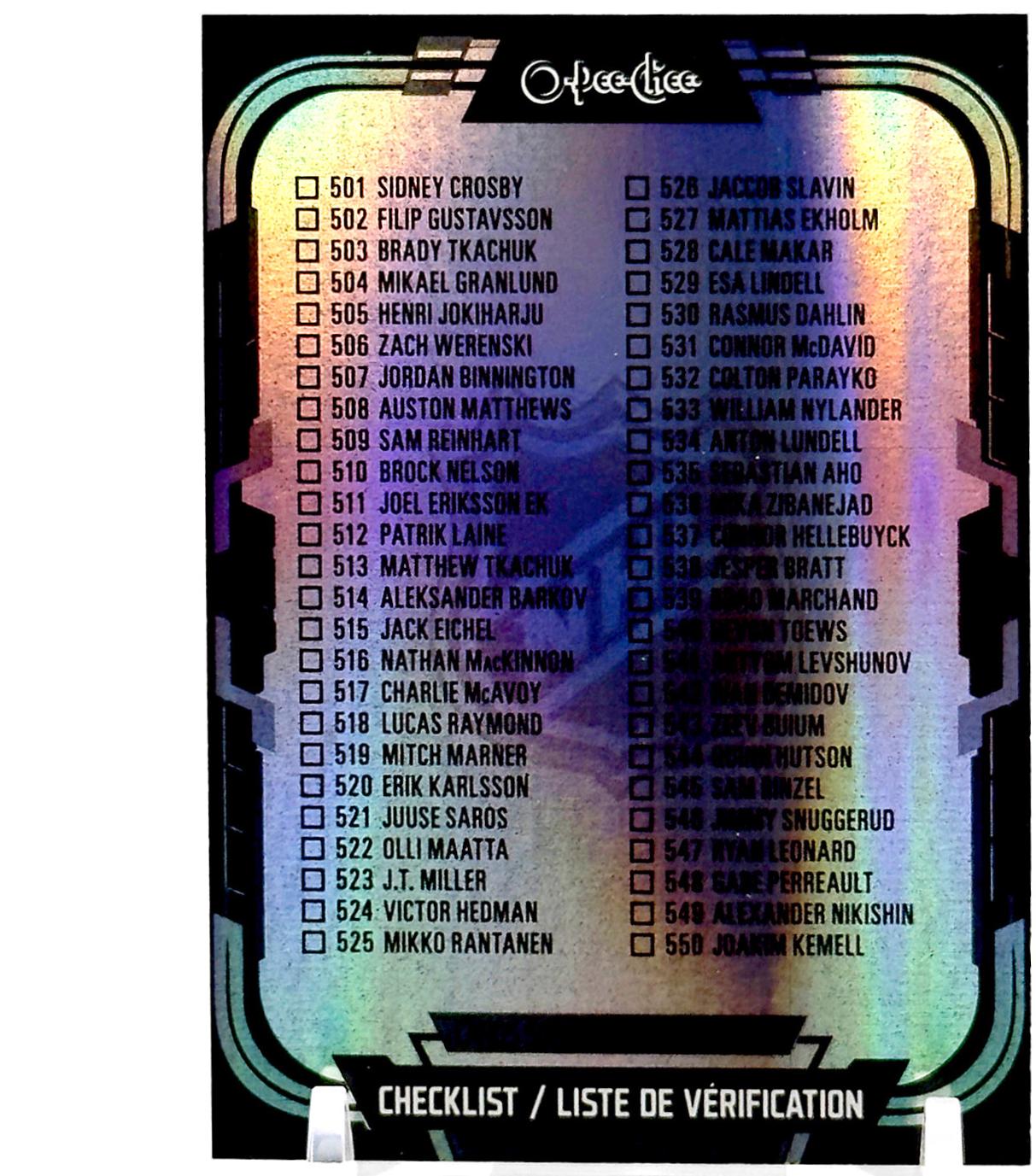 Checklist [Rainbow Foil Black] #600