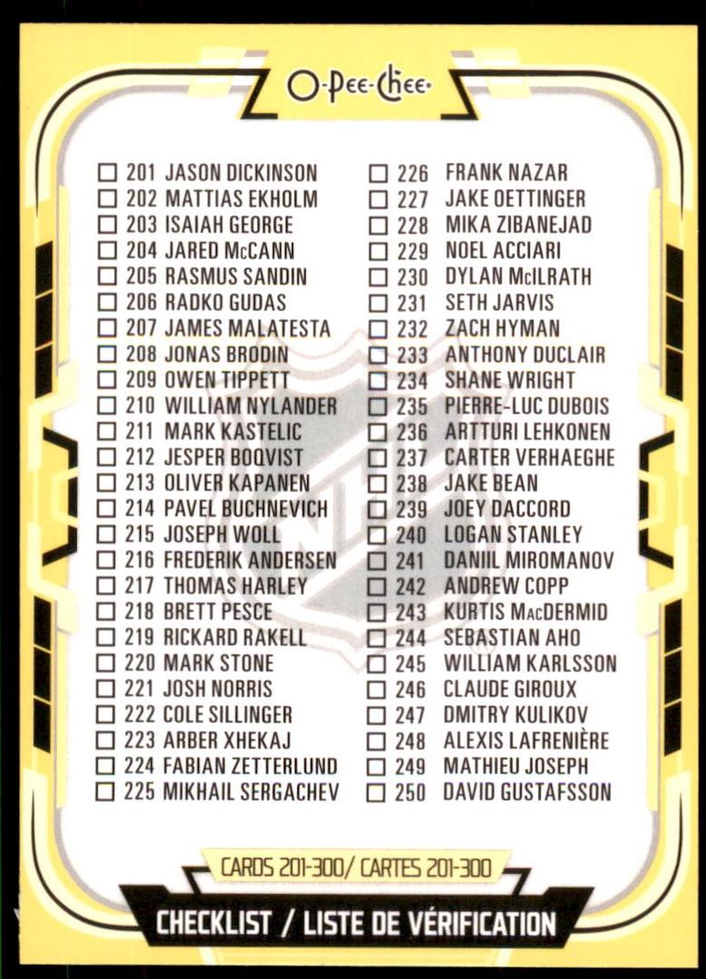 Checklist [Yellow Border] #300