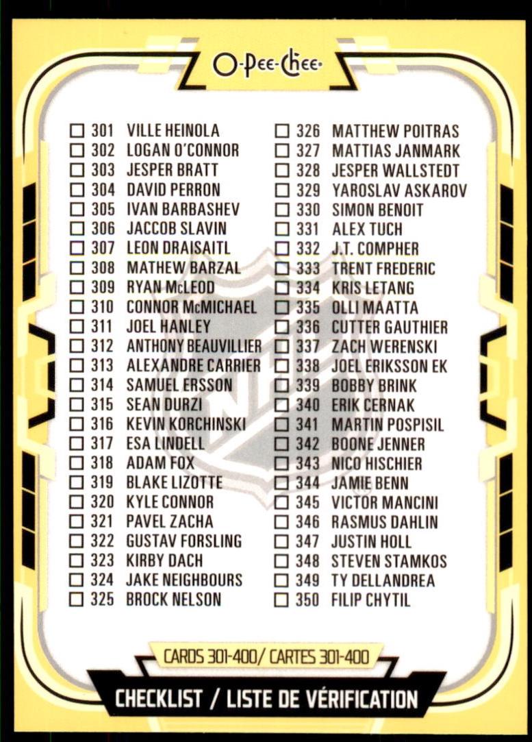 Checklist [Yellow Border] #400