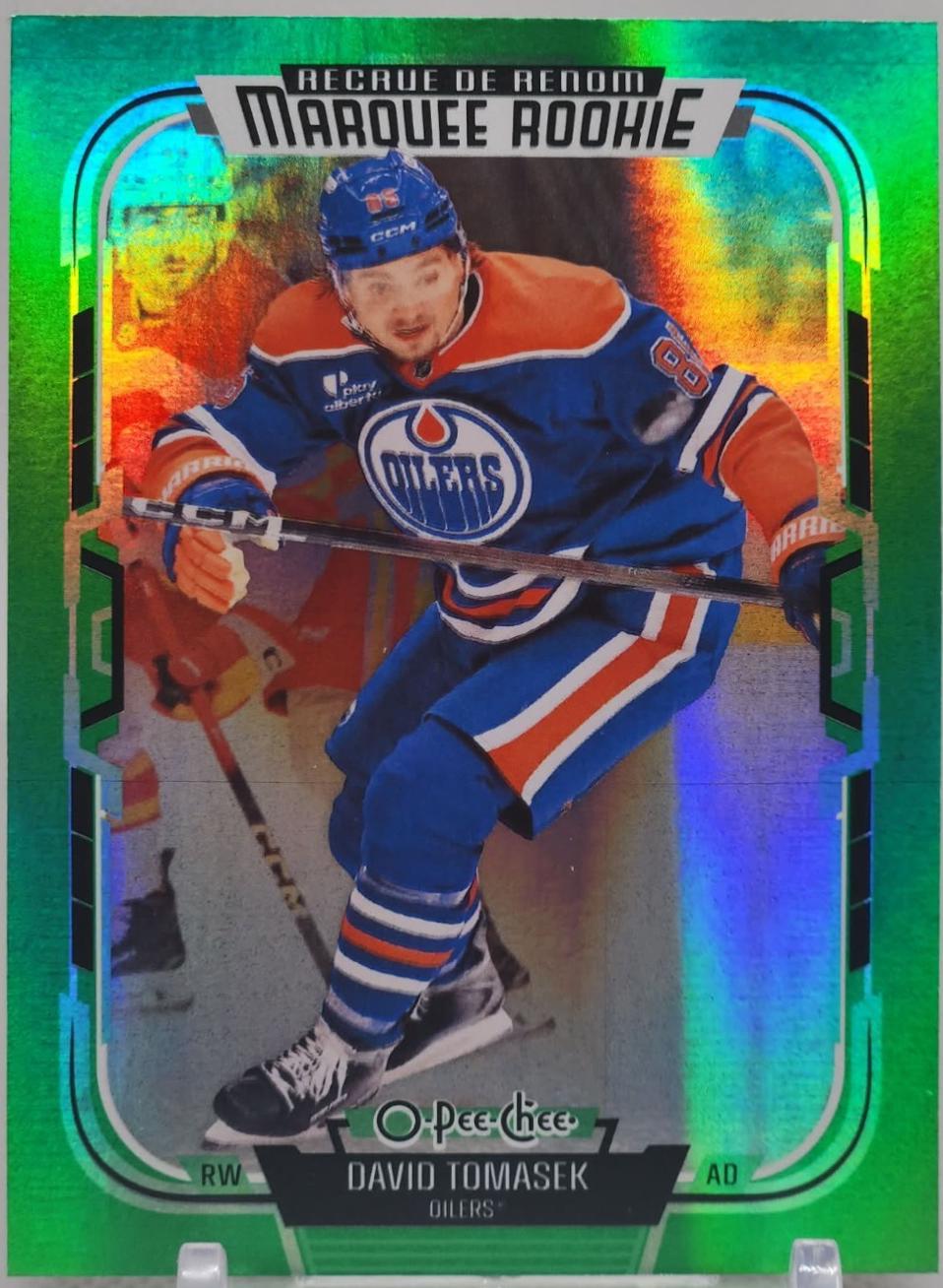 David Tomasek [Rainbow Foil Green] #587